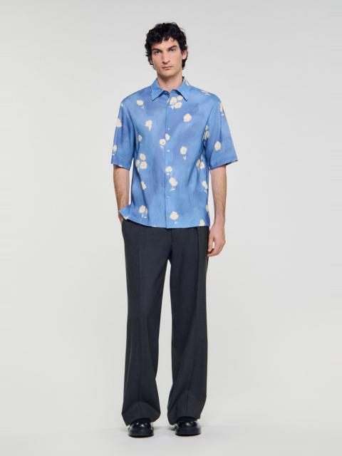 Sandro FLORAL MOTIF SHIRT
