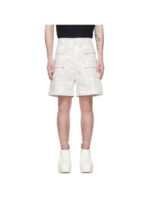 1017 ALYX 9SM White Camo Shorts