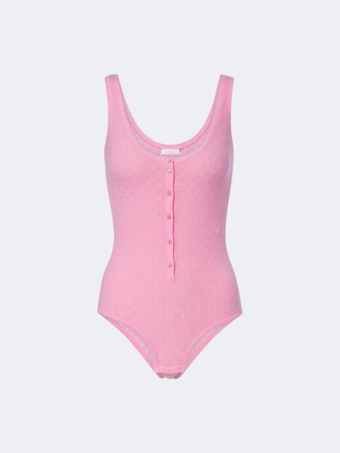 ERES Gourmandise pointelle wool-blend bodysuit