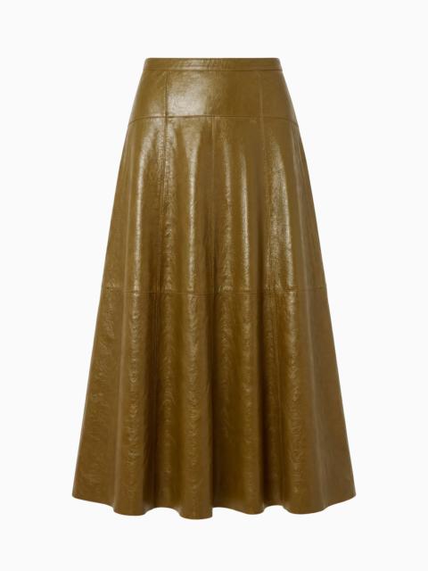 ULLA JOHNSON Aninda Leather Midi Skirt