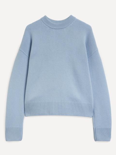 AMI Paris Cropped Wool and Cashmere Jumper