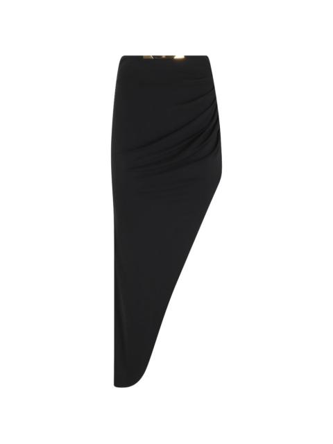 ELISABETTA FRANCHI Gonna midi draped detail midi skirt