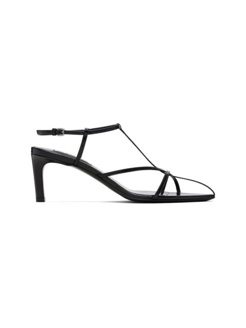 Jil Sander Black Cage Heeled Sandals