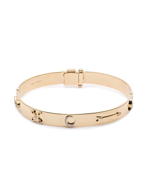 FOUNDRAE Symbols Classic Triptych Bangle Bracelet