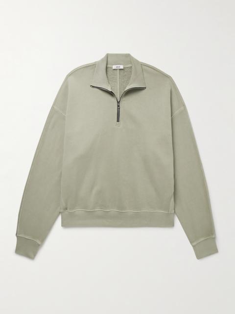 AGOLDE Idris Cotton-Jersey Half-Zip Sweatshirt