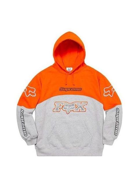 Supreme Fox Racing Hooded Sweatshirt 'Orange Grey' SUP-FW20-178