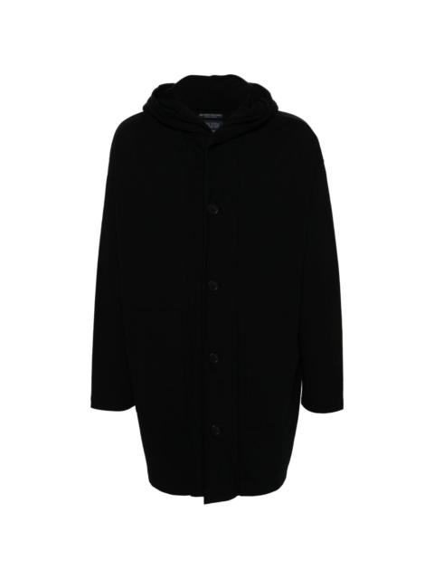 fleece hooded coat