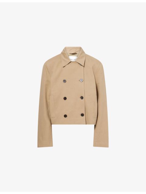 SAMSØE SAMSØE Sakit Cropped Cotton Trench Jacket