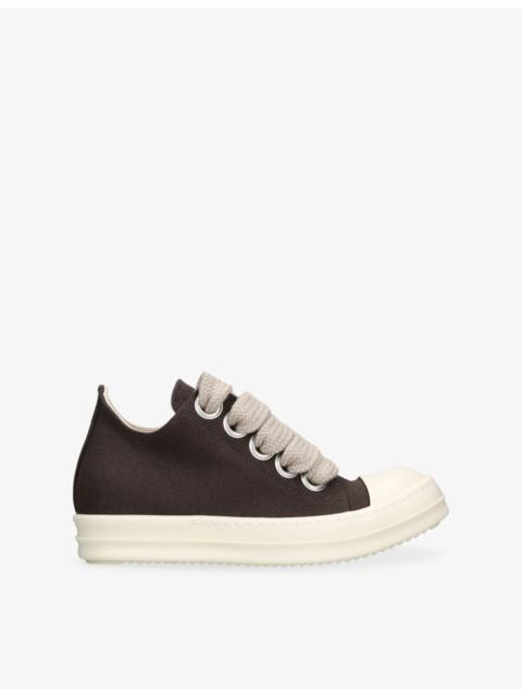 Rick Owens DRKSHDW Jumbo-Lace Low Canvas Trainers