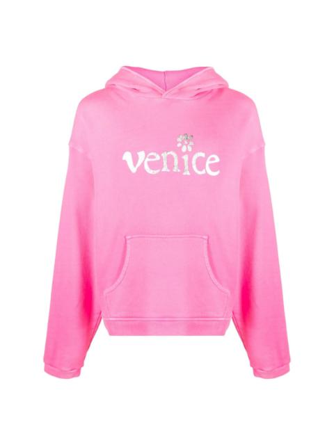 Venice-print cotton hoodie