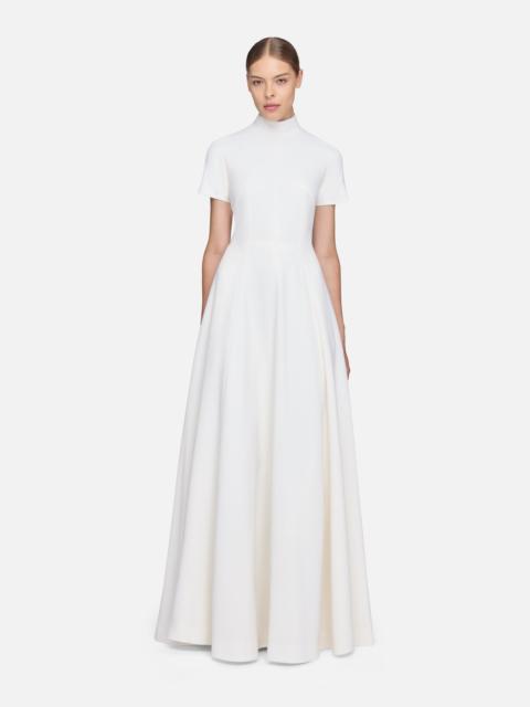 EMILIA WICKSTEAD Malinda Dress in Ivory Single Wool Crepe