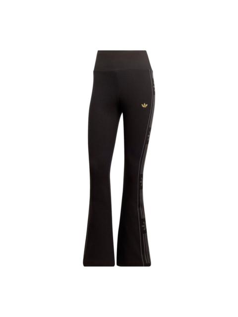 adidas (WMNS) adidas Ski Chic Flared Rib Leggings 'Black' IA3911