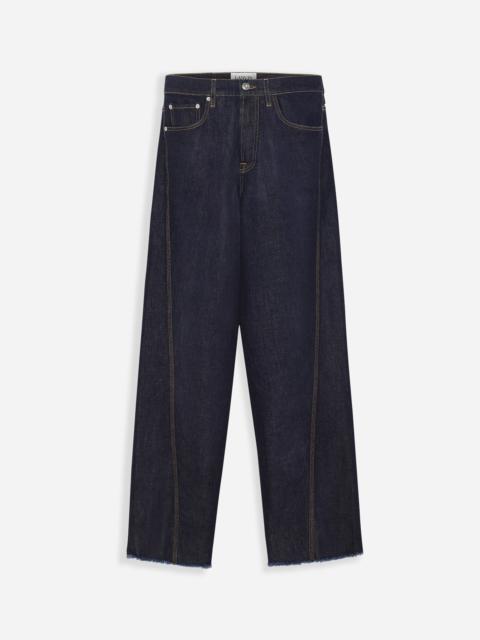 Lanvin TWISTED BAGGY DENIM PANTS