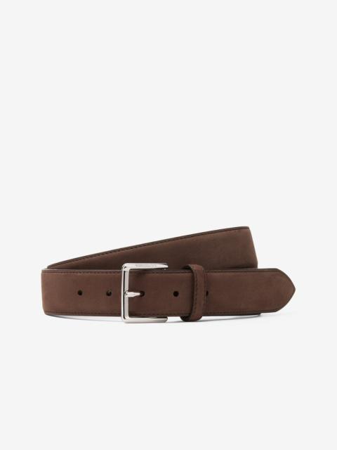 CORNELIANI Dark brown nabuk belt