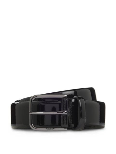 BOSS SMOOTH PATENT LEATHER BELT FOR FORMALWEAR