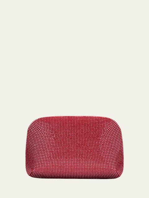 GIORGIO ARMANI La Prima Satin & Rhinestone Clutch Bag