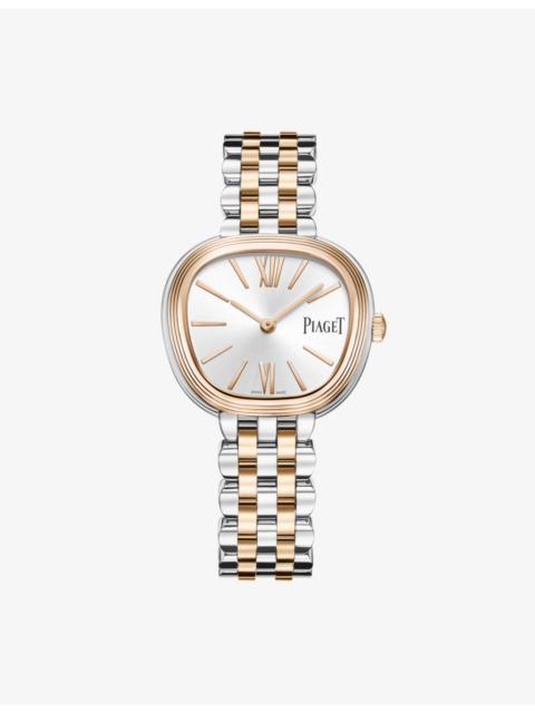 Piaget Sixtie 18ct Rose-Gold And Stainless-Steel Quartz Watch 29mm