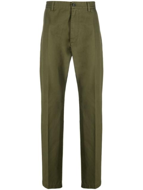 DSQUARED2 logo-print cotton straight-leg trousers