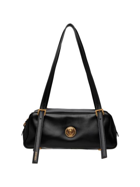 VERSACE Black Emblème Nappa Bowling Bag
