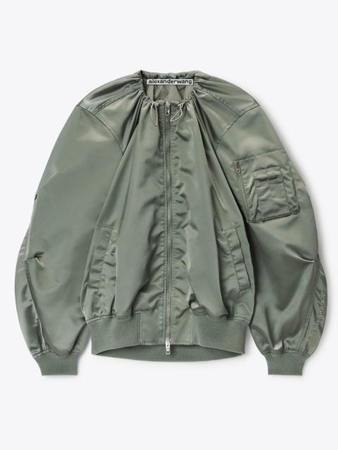Alexander Wang SCOOP NECK BOMBER