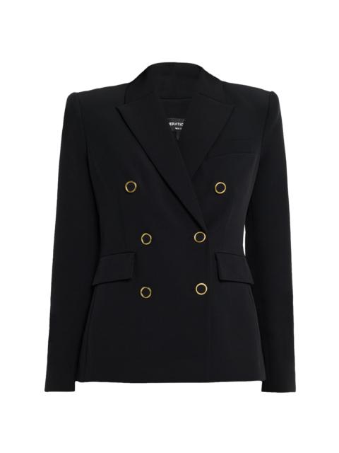 GENERATION LOVE Women's Arielle Crepe Double-Breasted Blazer - Pine