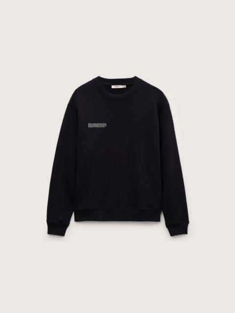 PANGAIA Mens Midweight Sweatshirt - Black