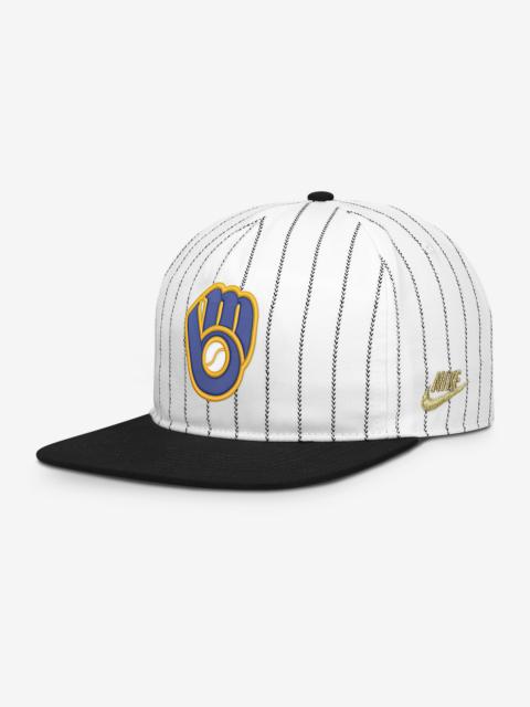 Nike Milwaukee Brewers Pro Men's Nike MLB Adjustable Hat