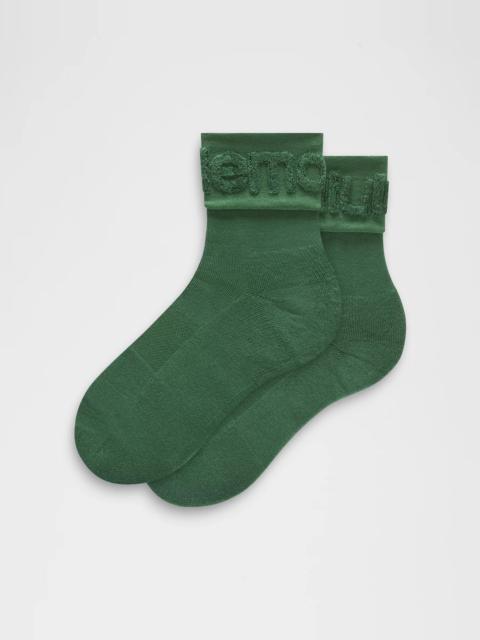 lululemon Unisex Fold-Over Terry Quarter Socks