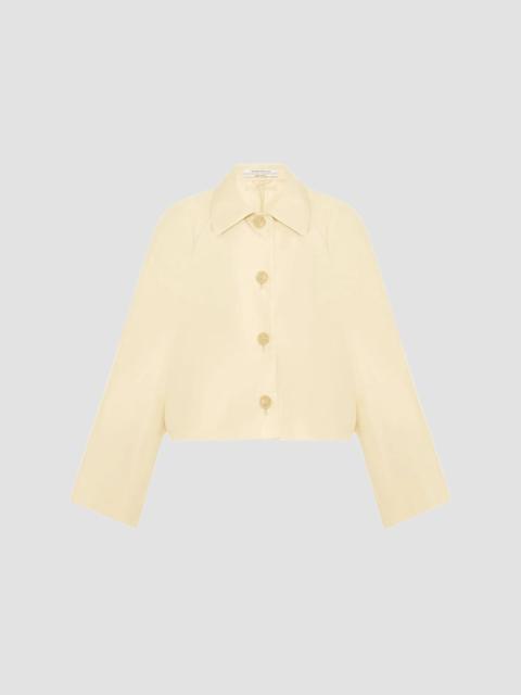 Another Tomorrow Women's Short Balmacaan Jacket - Sand