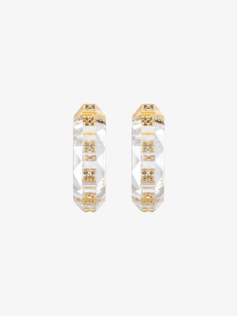 Givenchy 4G PLUMETIS EARRINGS WITH CRYSTALS