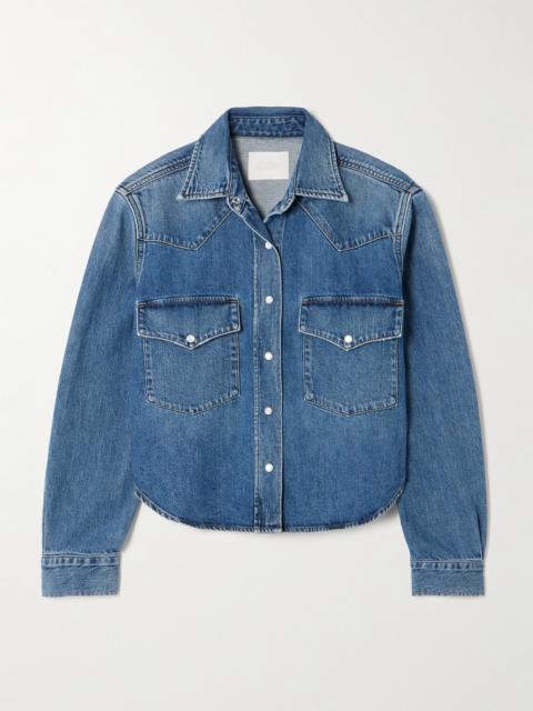 Citizens of Humanity Cropped Western Denim Shirt