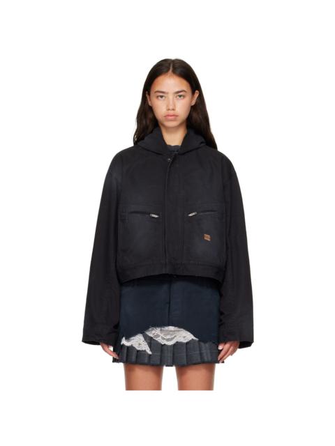 BALENCIAGA Black Cropped Jacket