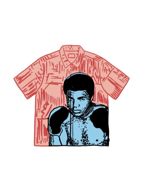 Supreme Supreme Muhammad Ali Zip Up S/S Shirt Red