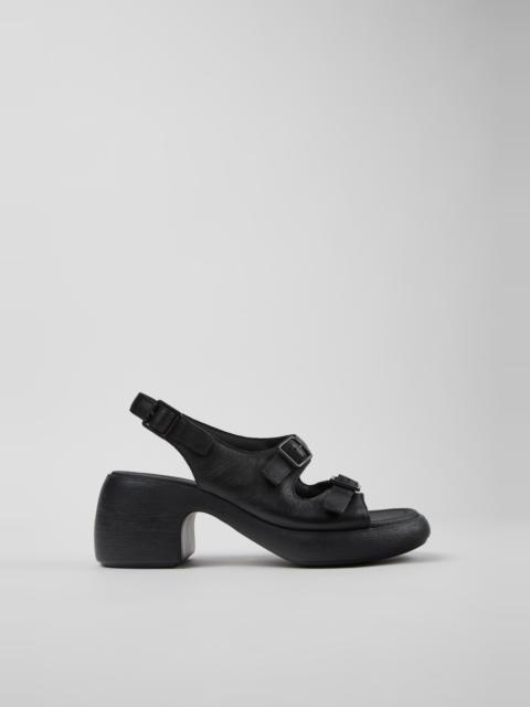 CAMPERLAB Black Leather Sandals for Women.
