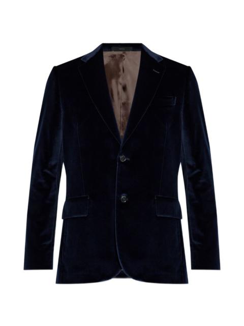 Paul Smith The Brierley velvet notched jacket