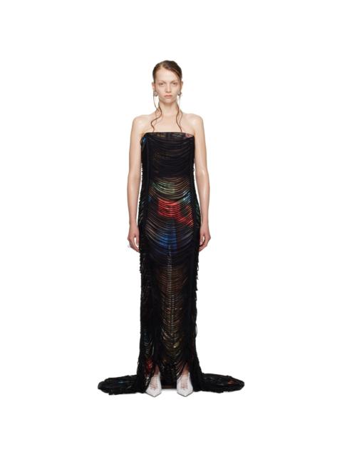 Brown Shayne Oliver Edition 'The Long Slashed City' Maxi Dress