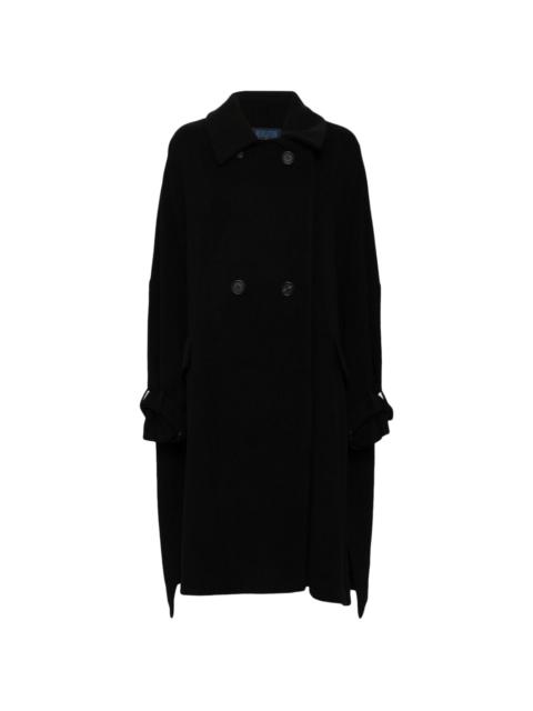 Yohji Yamamoto double-breasted wool-blend coat