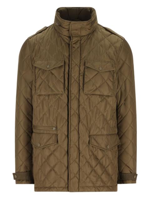 Herno quilted high-neck field jacket