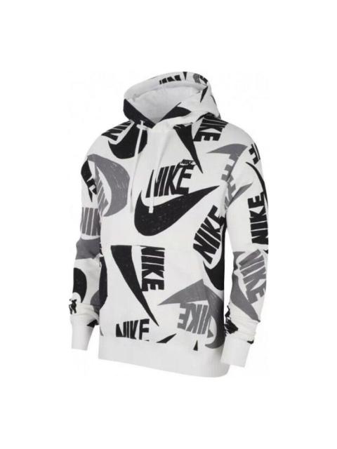 Nike Nike Sportswear Club Pullover Hoodie 'White Black' CJ6312-010