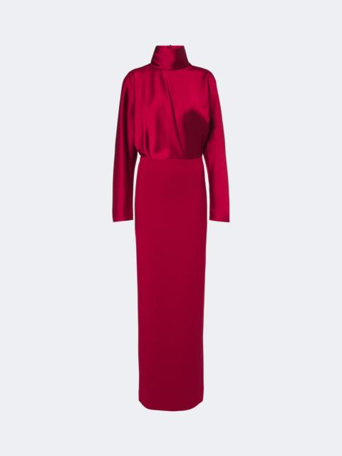 SOLACE LONDON Sedgewick crêpe and satin gown