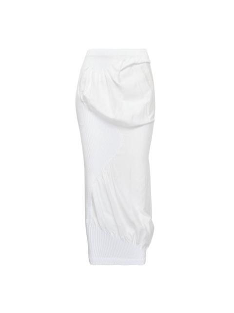 ISSEY MIYAKE Knit Contour Pleated Skirt