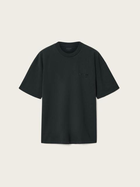 ALLSAINTS XANDER FLOCKED LOGO OVERSIZED T-SHIRT