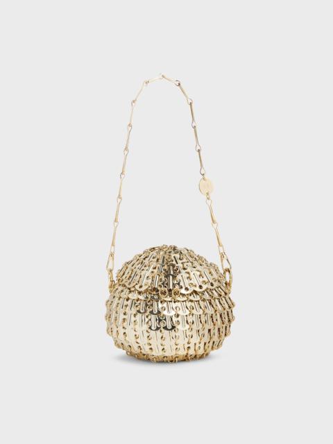Paco Rabanne SMALL 1969 GOLD BALL-SHAPED BAG