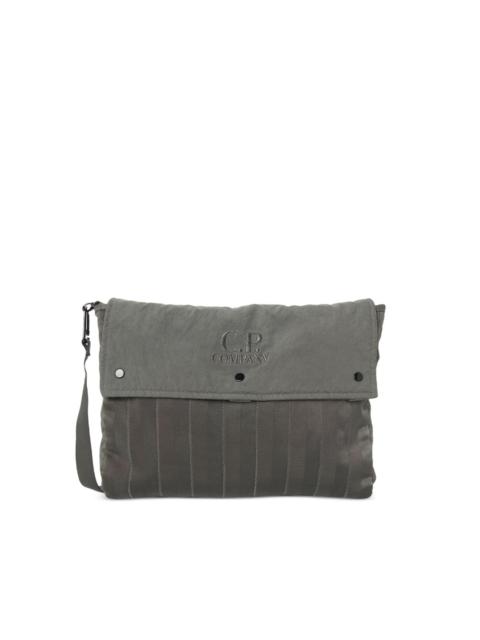 C.P. Company button striped tote bag