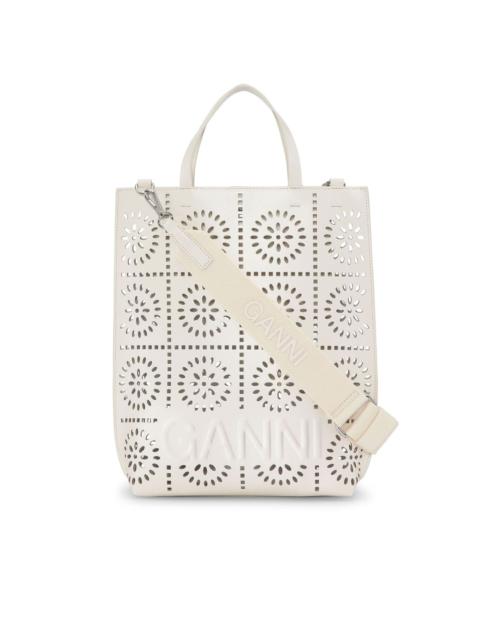 GANNI perforated tote bag