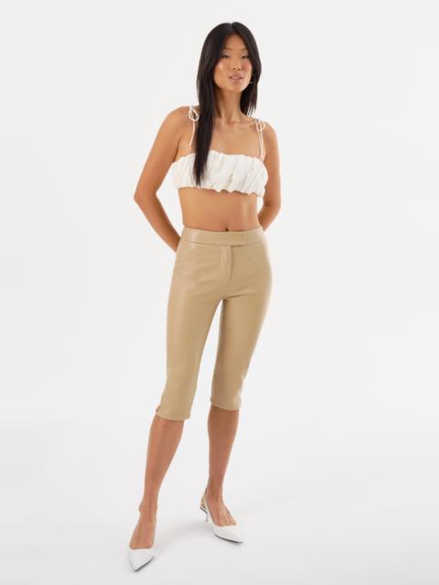 LAMARQUE FAYA | Faux Leather Capri Pants