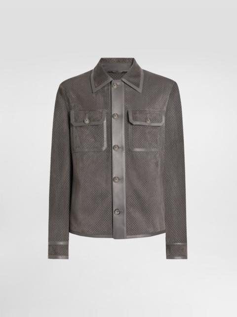 Dolce & Gabbana Perforated lambskin jacket