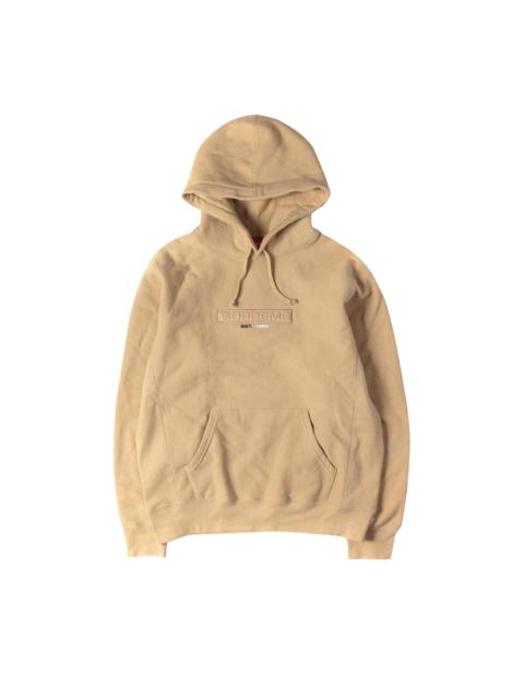 Supreme Embossed Logo Hooded Sweatshirt 'Light Brown'