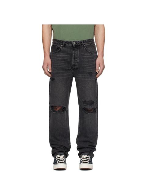 Black Anti K Blakk Rokk Trashed Jeans