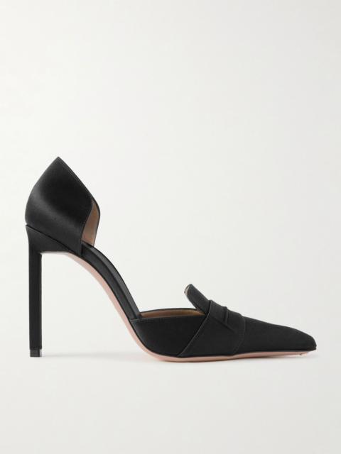 TOM FORD Eva D'Orsay satin pumps Black